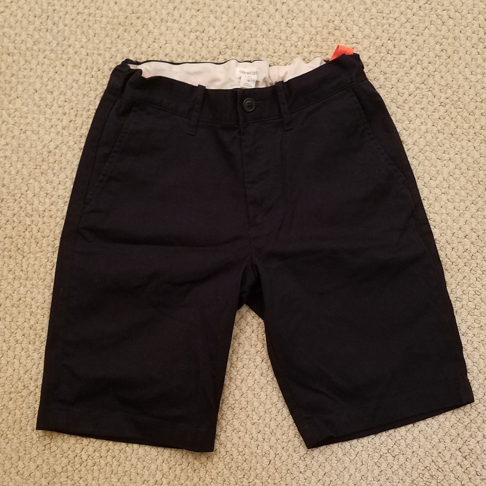 Navy Blue Crewcuts Adjustable Boys Shorts Size 16